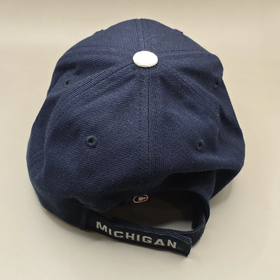 University of Michigan Hat Cap Blue adjustable UMICH Wolverines Embroidered - Image 4 of 4