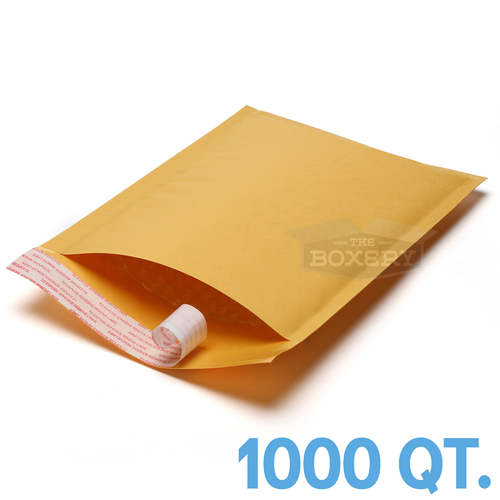 1000 #1 Buste Imbottite 7,25 x 12'' Kraft Bubble Mailers di TheBoxery - Foto 1 di 2