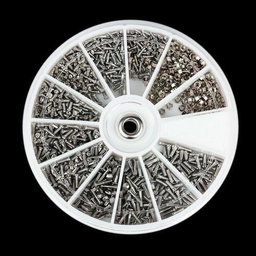 1000x Stainless Steel Hex Screws Bolts Nuts Assortment Kit M1/M1.2/M1.4/M1.6 HL - Picture 3 of 5