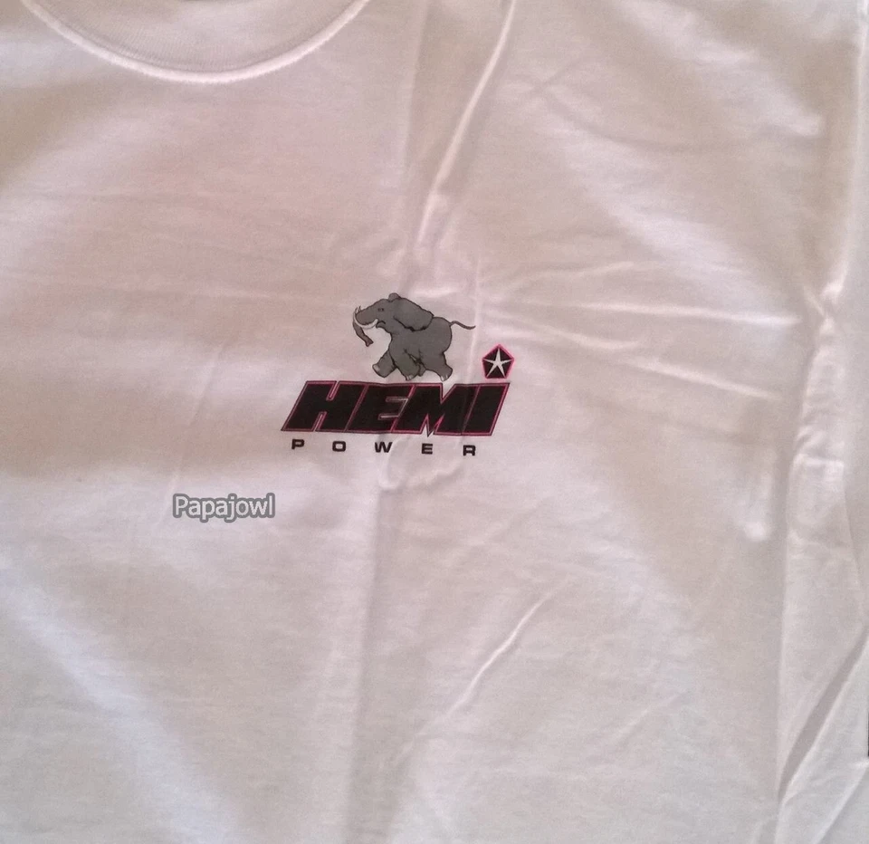 Mopar T-Shirt HEMI Power Blown Engine Motor Dodge Plymouth Chrysler Drag Racing - Image 2 of 2