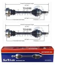 For Lexus RX300 FWD 1999 Pair of Front CV Axle Shafts SurTrack Set