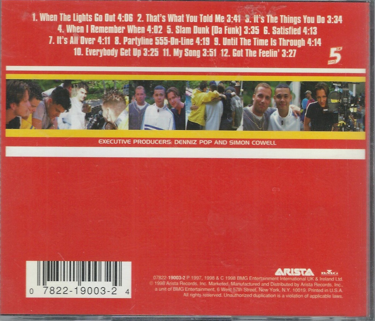 Five by Five (UK Boy Band) (CD, Jul-1998, Arista) Ritchie Neville