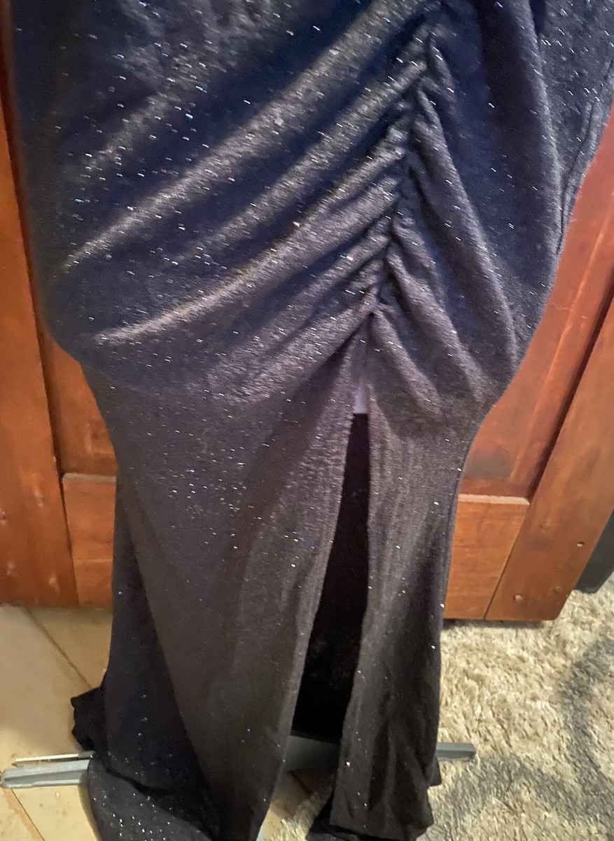 Windsor Black Glitter Dress Long Slit Size XL | eBay Windsor Black Glitter Dress Long Slit Size XL | eBay
