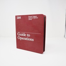 Vintage IBM Guide to Operations Personal Computer XT 6322511 - Binder, No case