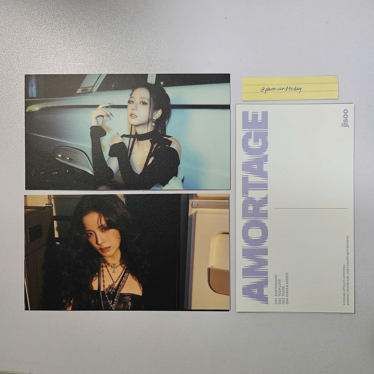 JISOO MINI ALBUM [AMORTAGE] ALL VER OFFICIAL PHOTOCARD