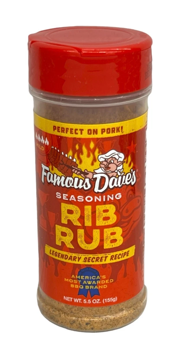 Famous Dave's Seasoning, Rib Rub - 5.5 oz