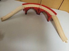 Wooden Railway Arched Curved Viaducts  Ascending Tracks VG Condition