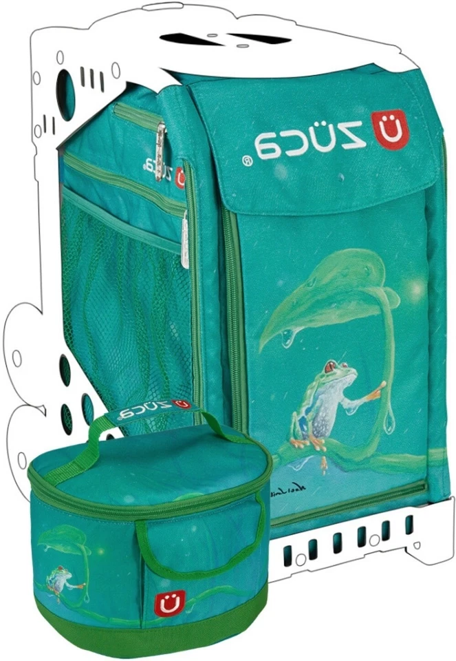 Bolsa deportiva Zuca Froggy Friend con lonchera a juego Foto 4 de 4