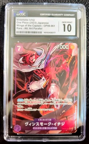 Vinsmoke Ichiji (Alternate Art) graded CGC 10 for sale on eBay