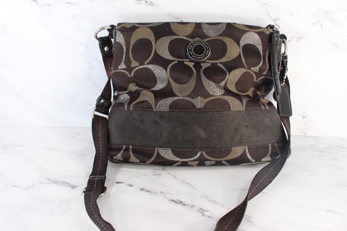 COACH Brown Khaki Shoulder Bag PURSE - Picture 9 of 12