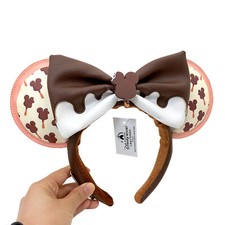 Disney Parks Minnie Mouse Ears Ice Cream Bar Scented Loungefly Mickey Headband
