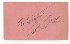 Pat O'Brien Signed Slip 1933 / Actor Autographed Some Like It Hot