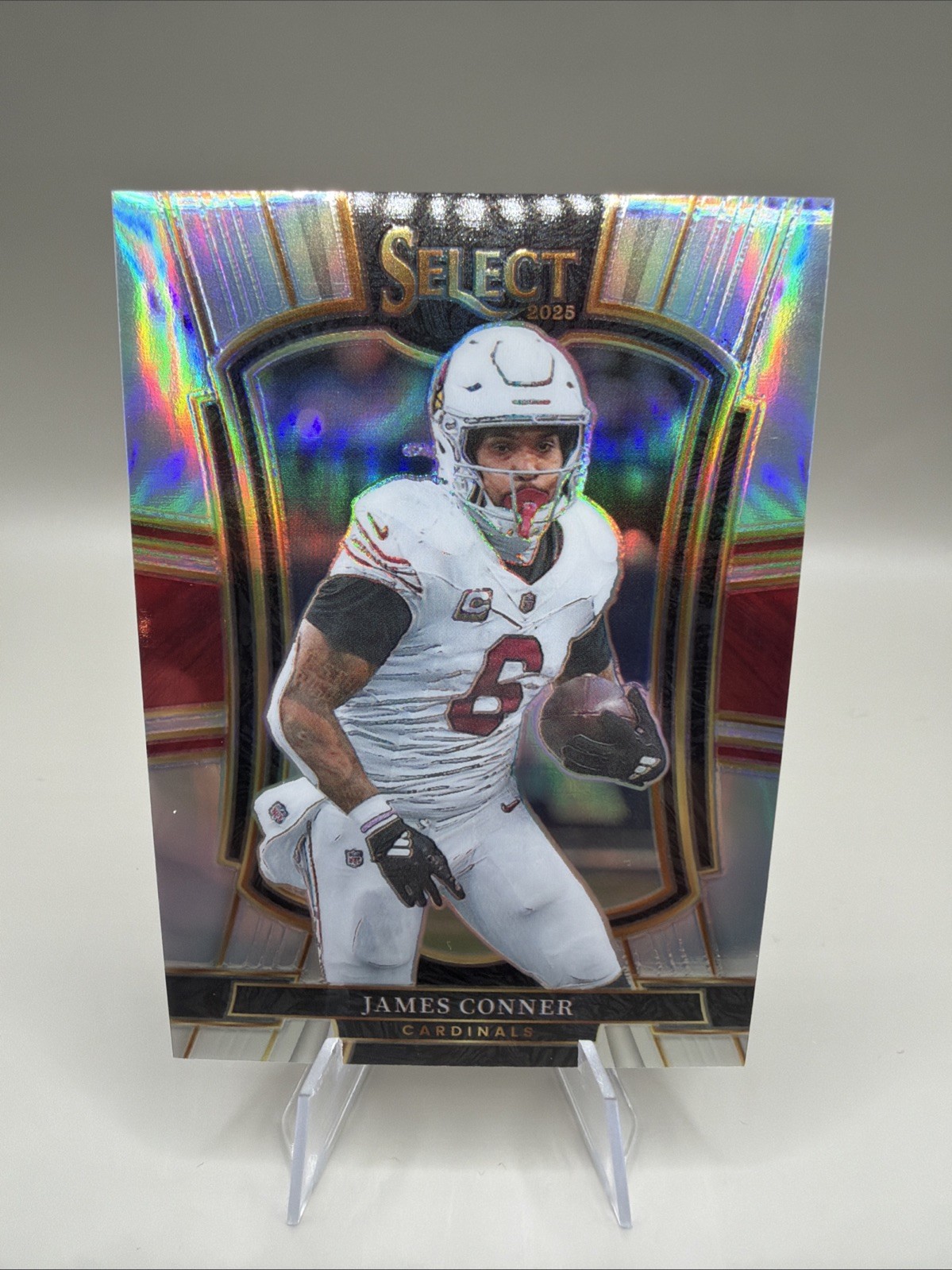 2025 Panini Select - Premier Level James Conner #123 Silver Prizm