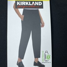 Kirkland Signature Women's S Ankle Pant Black Repreve e0039