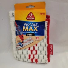O-Cedar ProMist MAX Refill Microfiber Spray Mop Pad White Red Fits O-Cedar