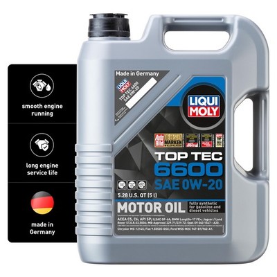 Fully Synthetic 0W20 Engine Oil  5 Liter  Top Performance & Protection