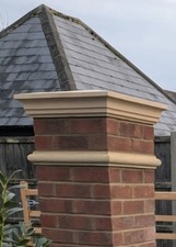 22 inch Pier Pillar Cap + Matching String Course. different colours available