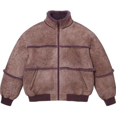 Supreme x MM6 Maison Margiela Hooded Shearling Bomber Jacket