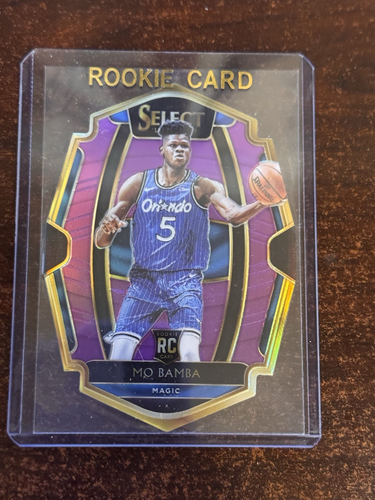 2018-19 Panini Select l Mo Bamba #152 Purple Prizm Die-Cut RC #14/99