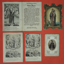 5x Andachtsbilder Wallfahrt  HL. BERG PRIBRAM - holy cards , santini
