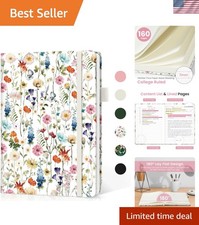 Lined Journal Notebook for Women  Men, Hardcover Leather Journal for writing...