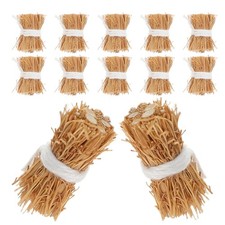  12 Pcs Kleine Dekorative Strohballen Realistische Mini-Heuhaufen