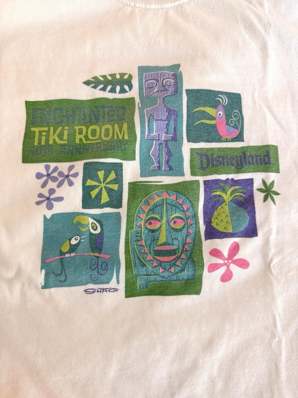 SHAG Disneyland Enchanted Tiki Room 40th Anniversary T-Shirt 2003 XL