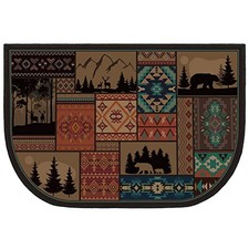 Fireplace Hearth Rug Fireplace Mats Cabin Southwestern Fireproof Fire