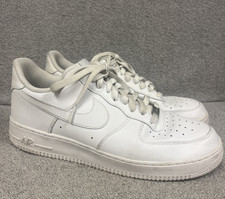 Nike Air Force 1 '07 Men's Size 12 Triple White Sneakers CW2288-111