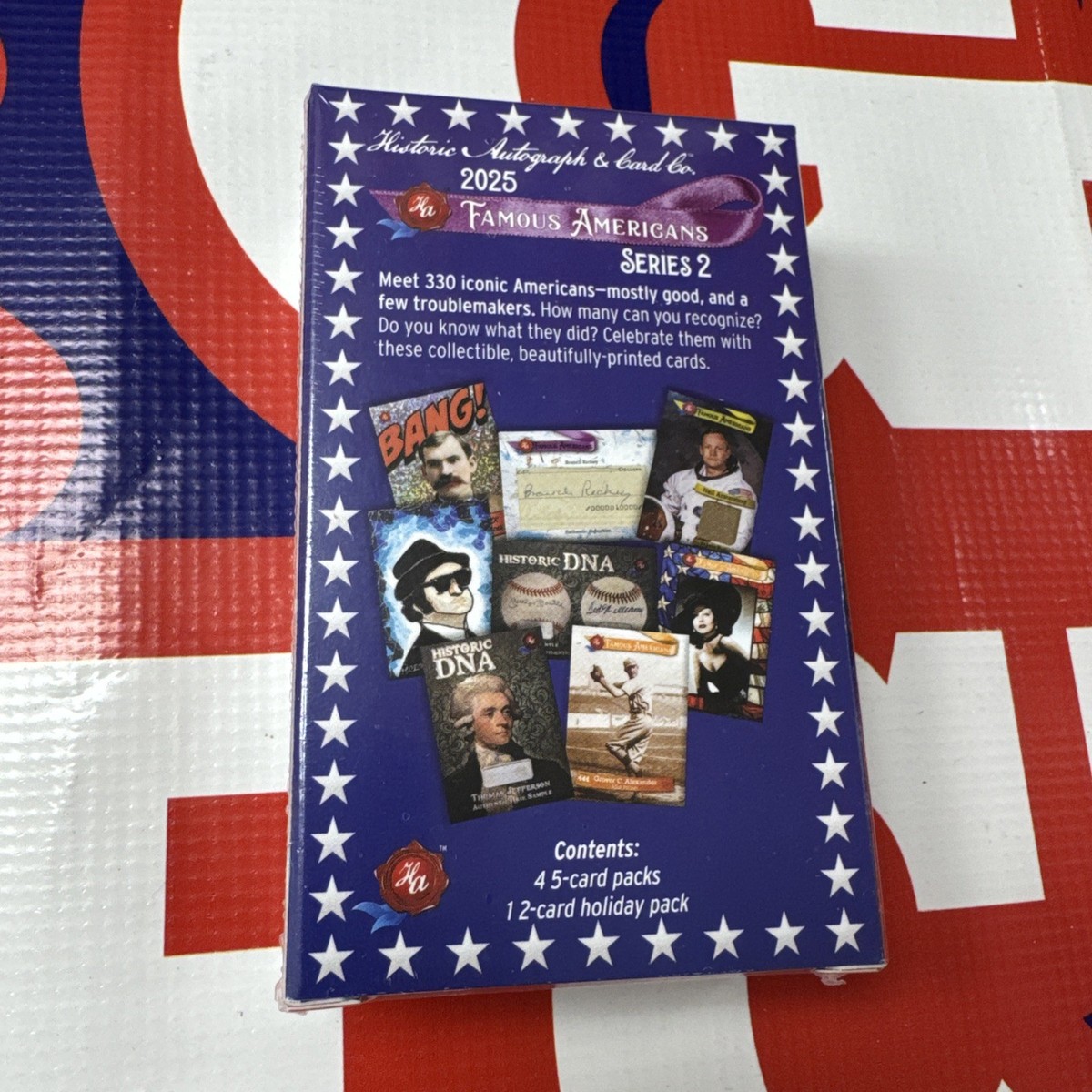 2025 Historic Autographs Famous Americans Series 2 Trading Cards