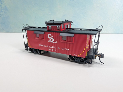 Ruedas de metal Walthers Proto 920-103152 escala HO 25' madera caboose C&O #90719 | Condition: Used