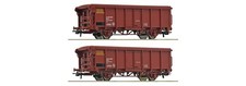 6600082 Roco Set due carri merce FS a tetto scorrevole tipo Tms Ep.IV