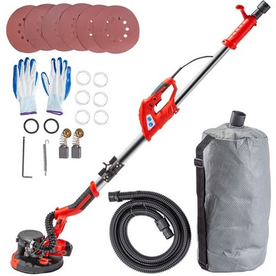 VEVOR Electric Drywall Sander 850W Foldable Wall Sander with Vacuum Bag