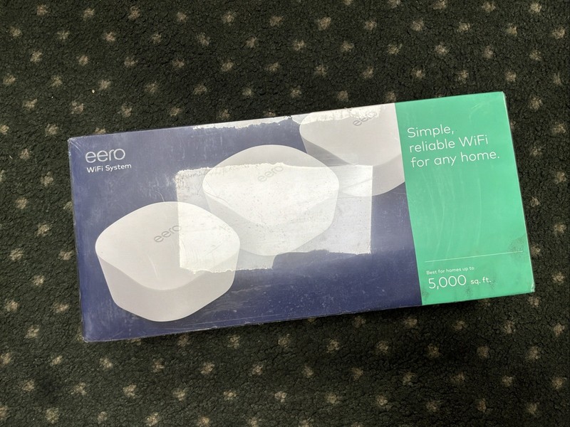 eero J010311 Mesh WiFi Router 3-Pack, TrueMesh, Dual-Band, MU-MIMO, White