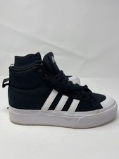 adidas Bravada 2.0 Mid Platform Women's Skateboarding Shoes Black/White Size 9