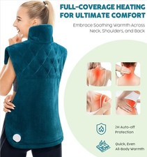 Weighted Electric Heating Pad for Neck, Shoulders and Back Pain Rel... 22 X 37
