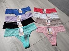 Lot De 8 Dentelle Strings / Tanga Femme (Taille : XL)
