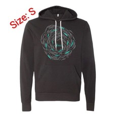 SMALL The Chosen: Against The Current, Adult Cozy Black Hoodie Sweatshirt NWT