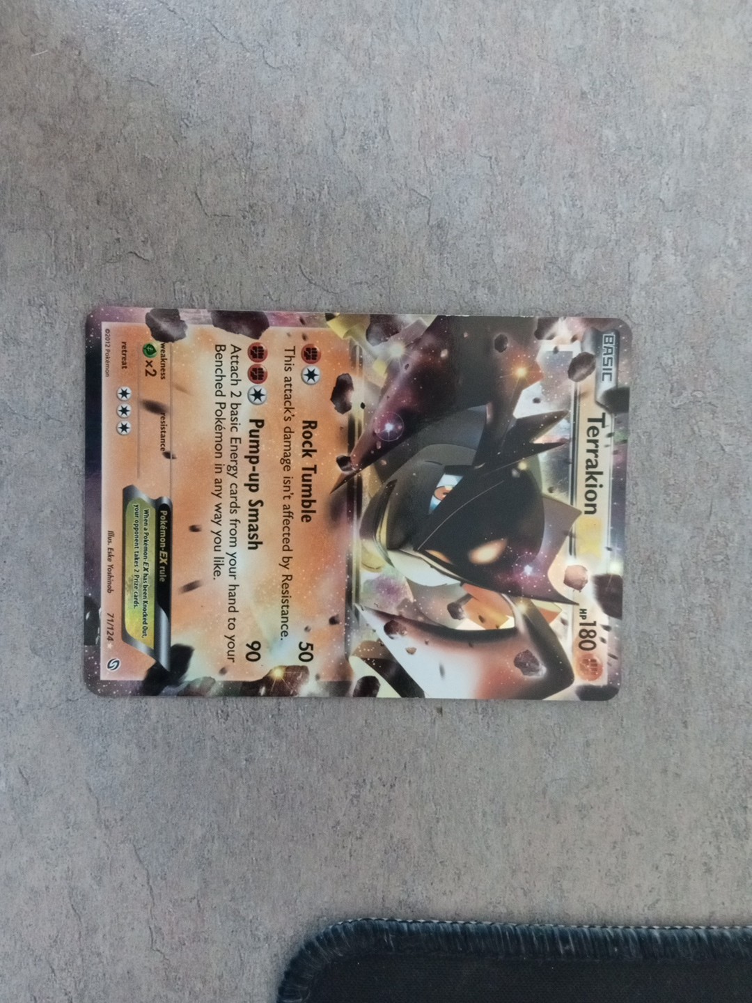 Terrakion EX Holo Ultra Rare BW Dragons Exalted 71/124 NM front/VLP back