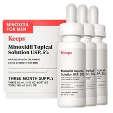 Keeps Minoxidil 5 Extra Fuerte Hombre, S rum Antica da sin Aroma
