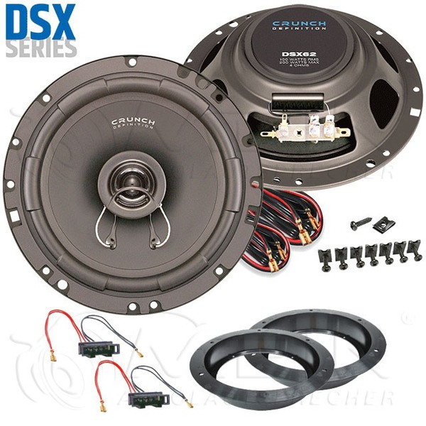 Crunch Auto Lautsprecher FüR VW Caddy III - 2K 2003-2015 Front Vorn 200W #AM7S-image