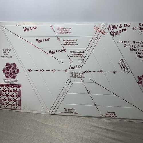 View & Do Shapes 60• Diamanti KSH24 di Kaye strumento per trapuntatura in legno - Foto 7 di 10