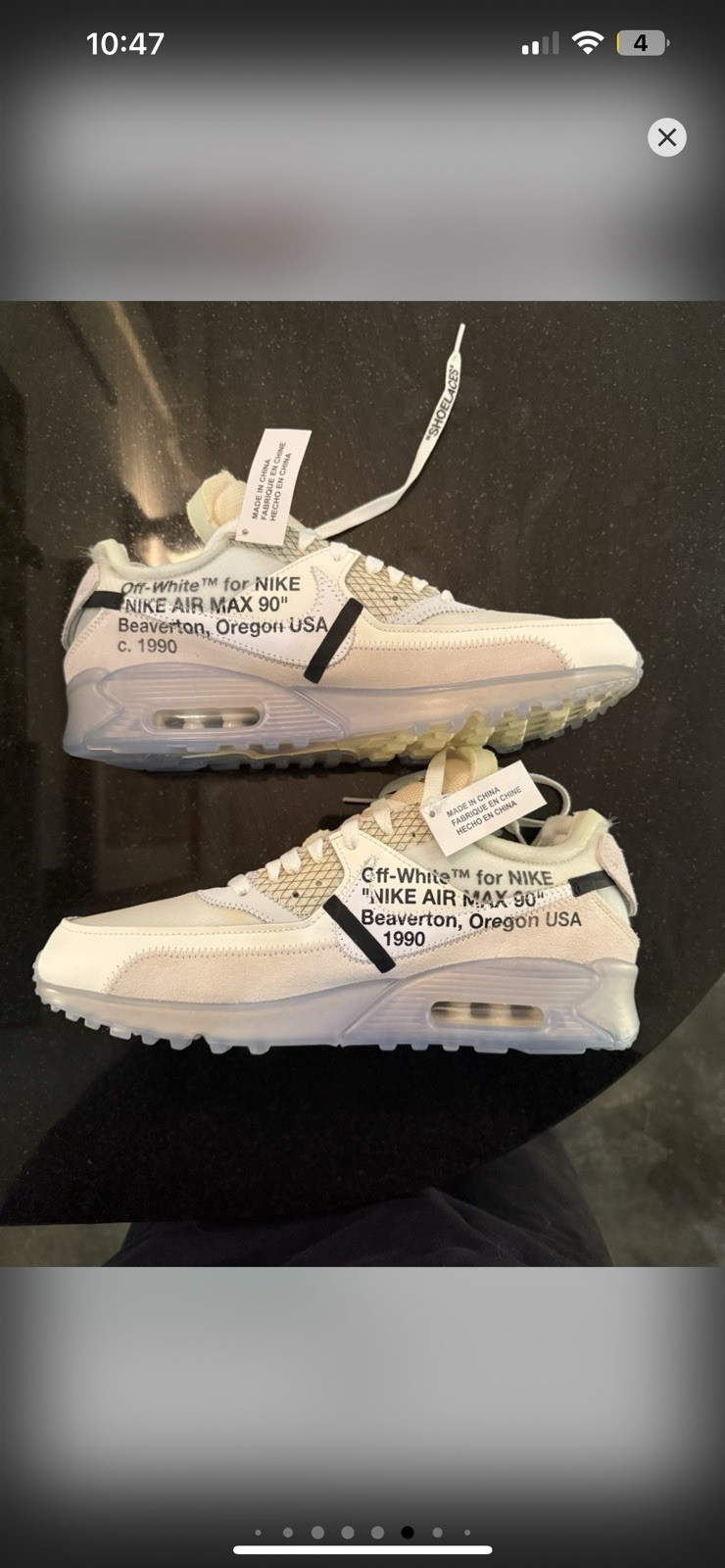 OFF WHITE X NIKE Taglia 9 5 Nike Air Max 90 x OFF WHITE The Ten 2017