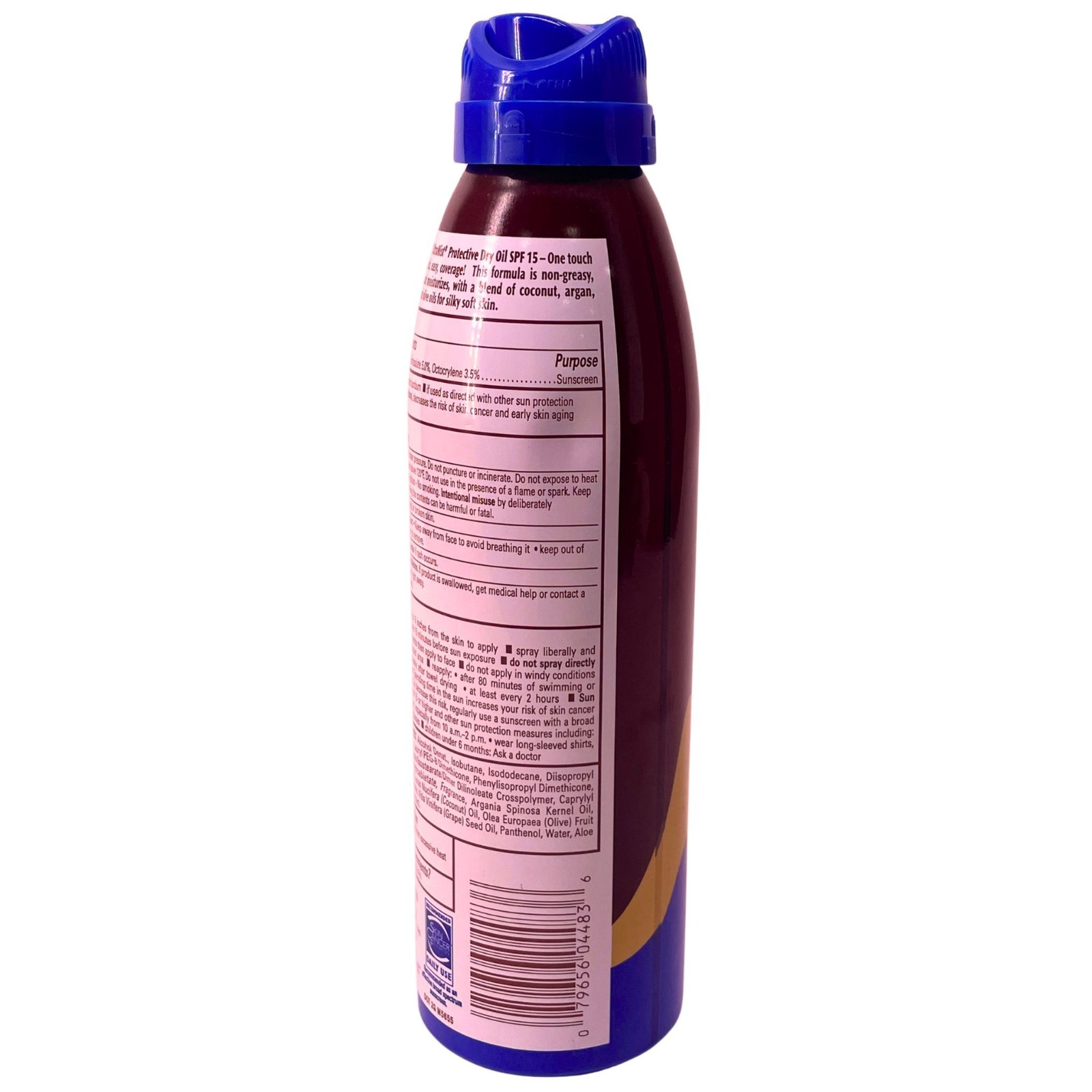Banana Boat SPF 15 Dry Oil Sunscreen Coconut 6oz 2 Pack New