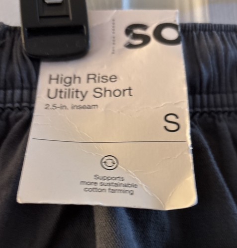 SO Juniors Size S Iron Gray High Rise Pocket 2.5" Inseam Utility Shorts NWT - Picture 3 of 3