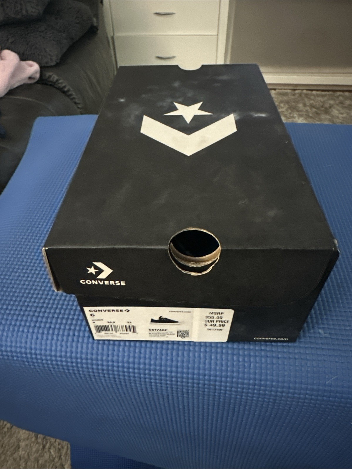 Women's Converse Chuck Taylor Women's 6 Black All Star Low Top Sneakers NIB thumbnail 12