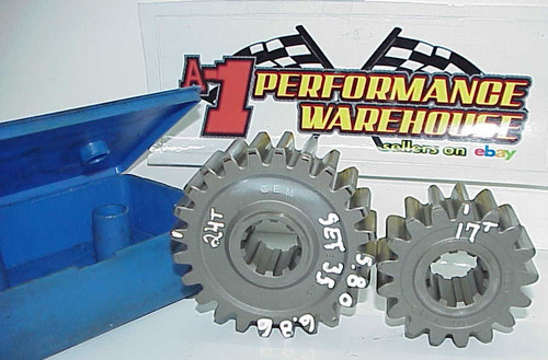 GEM Set #35 Quick Change 5.80-6.86 Rear End Gears & Storage Case IMCA