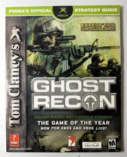 Tom Clancy Ghost Recon Xbox Strategy Guide Prima 2002 Red Storm Ubisoft