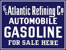 Atlantic Refining Co. Gasoline For Sale Here NEW Metal Sign: 12x16" Free Ship