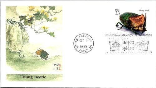 FDC 1999 SC #3351s Fleetwood, Dung Beetle - Indianapolis Ind - J18128